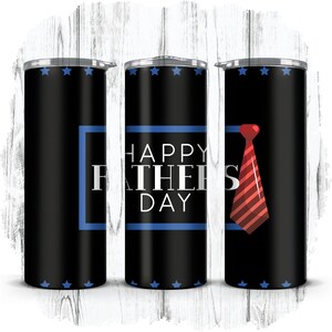 Día del Padre, el mejor papá del mundo, papá n.° 1, regalo para él. Vaso de sublimación delgado y recto de 20 oz / Descarga digital instantánea / SOLO PNG [3]