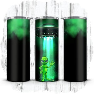 Alien, buitenaards, ruimte, wezen 20oz skinny rechte sublimatie beker wrap | Directe digitale download | ALLEEN PNG [1]