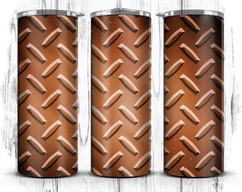 Tumbler wrap met diamantplaat, mannelijk ontwerp (digitale png-download)