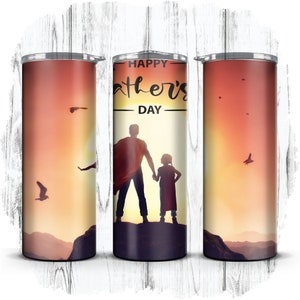 Dia dos Pais, Melhor Pai de Todos, Pai nº 1, Presente para Ele, Embalagem para Copo de Sublimação Skinny Straight de 20 onças | Download Digital Instantâneo | SOMENTE PNG [2]