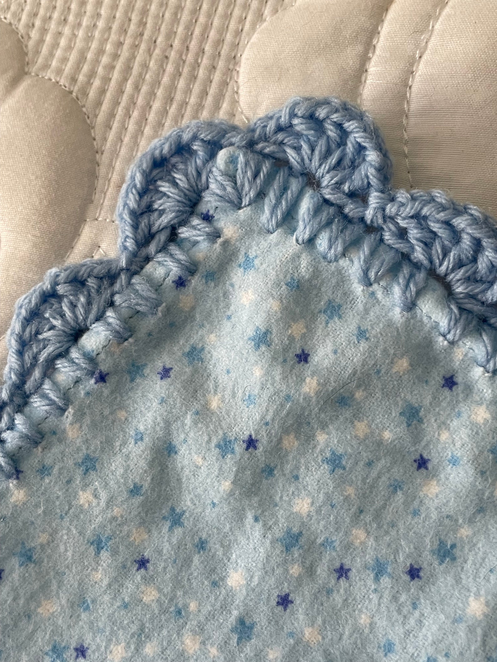 Flannel Baby Receiving Blanket, Pink and Blue, Stars, Dots, Checks