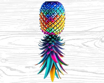 Swinger Upside Down Pineapple Digital Download Technicolor High Quality PNG JPG, Pineapple Swinger Lifestyle, Download For Commercial Use
