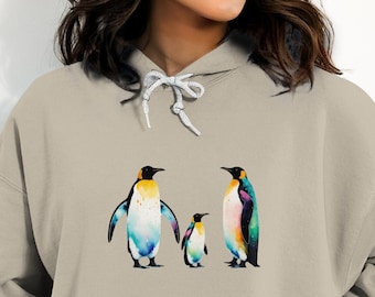 Sudadera King Penguin, camisetas de pingüinos, regalo para los amantes de los pingüinos, camiseta de regalo unisex para amantes de animales