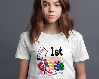 1st Grade Shirt, First Grade T-Shirt, First Grade Shirt, Back to School 1st Grade Tshirt, Unisex First Grade Tee