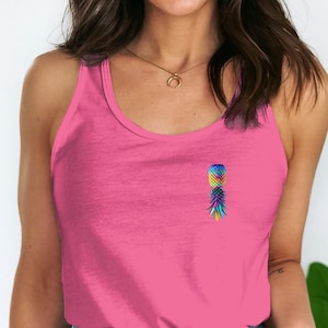 Swingers Lifestyle Upside Down Ananas Tank Top, Upsidedown Ananas Muskel Tank, Unisex Swinger Tank, hochwertige Swinger Kleidung
