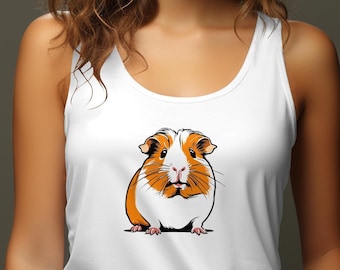 Guinea Pig Tan Top. Guinea Pig Tank Top. Guinea Pig Racerback Top. Guinea Pig Shirt. Guinea Pig Gift. Pocket Guinea Pig Tank Top