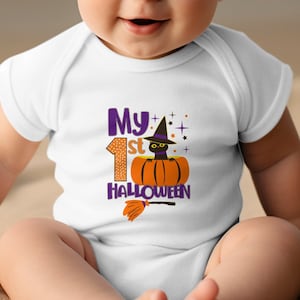 My first Halloween, First Halloween Bodysuit, Newborn Trick or Treat Outfit, Baby 1st Halloween Costume, Gender Neutral, Newborn Bodysuit