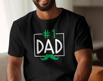 Nummer één papa T-shirt Tee, # 1 papa Vaderdag shirt cadeau, papa t shirt, nieuwe papa shirt cadeau, papa verjaardag T-shirt cadeau