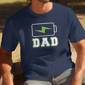 Dad Power T-Shirt Father&#39;s Day T Shirt, Tee Mens New Dad to be, Funny Birthday Gift Present Pregnancy Announcement Cool Baby Father
