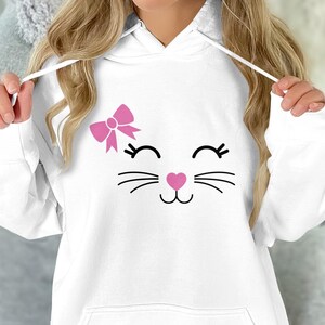 Cute Easter Bunny face Sweatshirt Shirt Or Hoodie, Happy Easter Bunny Day Tshirt Retro Gift For Her Matching Tee, Sweatshirt Gift for Mom