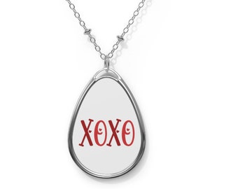 Hugs and Kisses Valentine's Gift XOXO Pendant Necklace, Special Gift For Her, Best Girlfriend Gift, XOXO Necklace, XOXO Gift