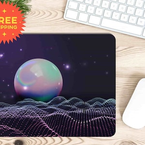 Mouse Pad Planet Aesthetic Room Decor Non-Slip Mousepad Cute Solar System Decor Desk Mat Home Office Decor Accessories Gaming STEM Gift