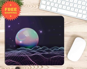 Tapete de rato planeta estética decoração do quarto antiderrapante mousepad bonito sistema solar decoração tapete de mesa acessórios de decoração de escritório em casa presente de jogos