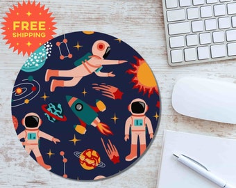 Mouse pad espaço menina estética decoração do quarto antiderrapante mousepad bonito espaço ciência decoração tapete de mesa acessórios de decoração de escritório em casa presente de jogos