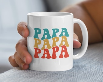 Retro Papa Mug, Papa Gift, Papa Coffee Mug, Papa Birthday Gift, Papa Father Gift, Grandpa Gift from Granddaughter