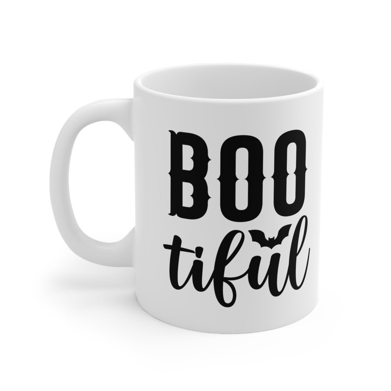 Idée de cadeau de tasse Spooky Boo-tifully Cute pour elle Tasse à thé en céramique d'Halloween de 11 oz, maman de café, amateur de thé, tasse à chocolat Cadeau d'automne parfait image 6