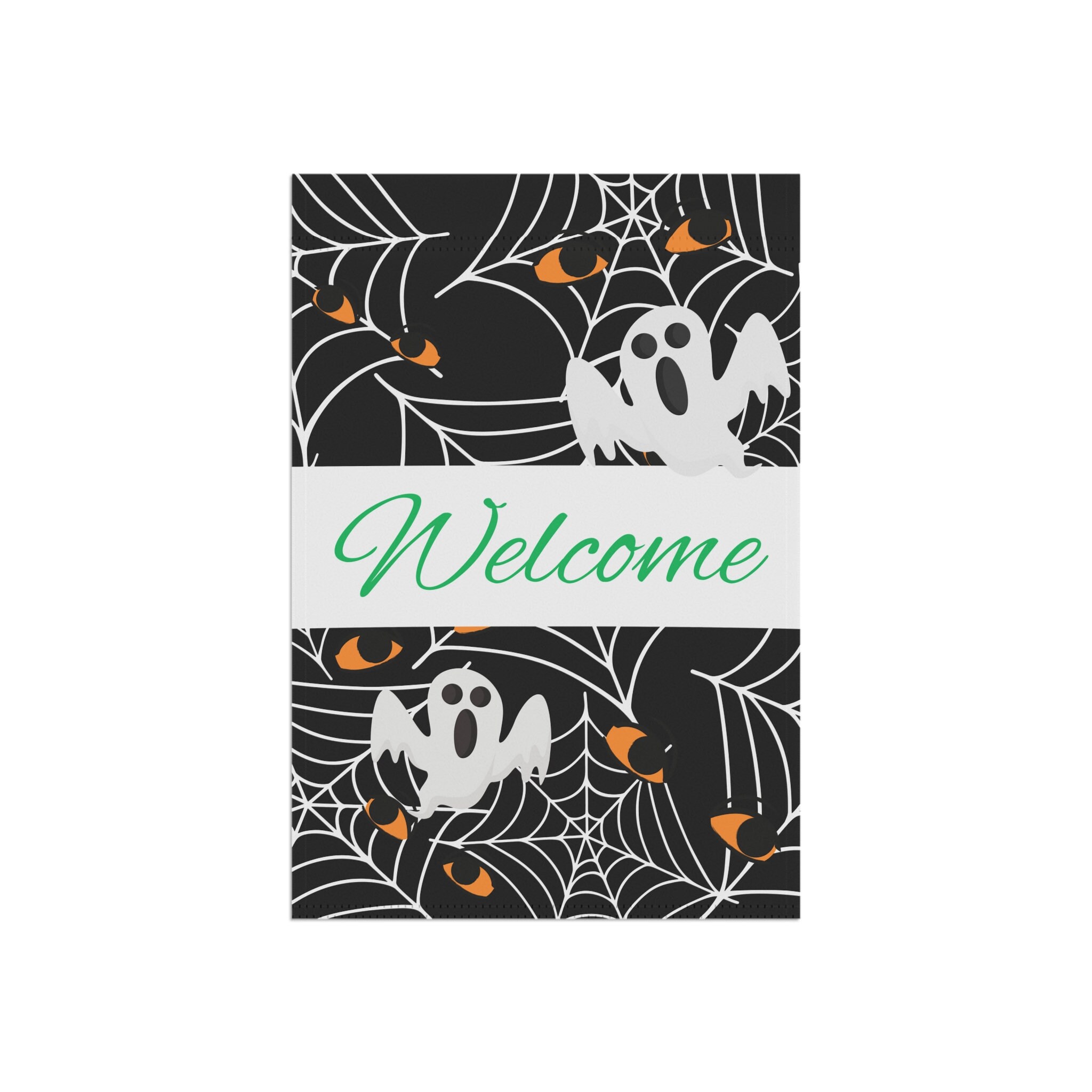 Welcome Ghost Welcome Ghost Banner Porch Garden Flag, Yard Decor Boho Modern Decor ...