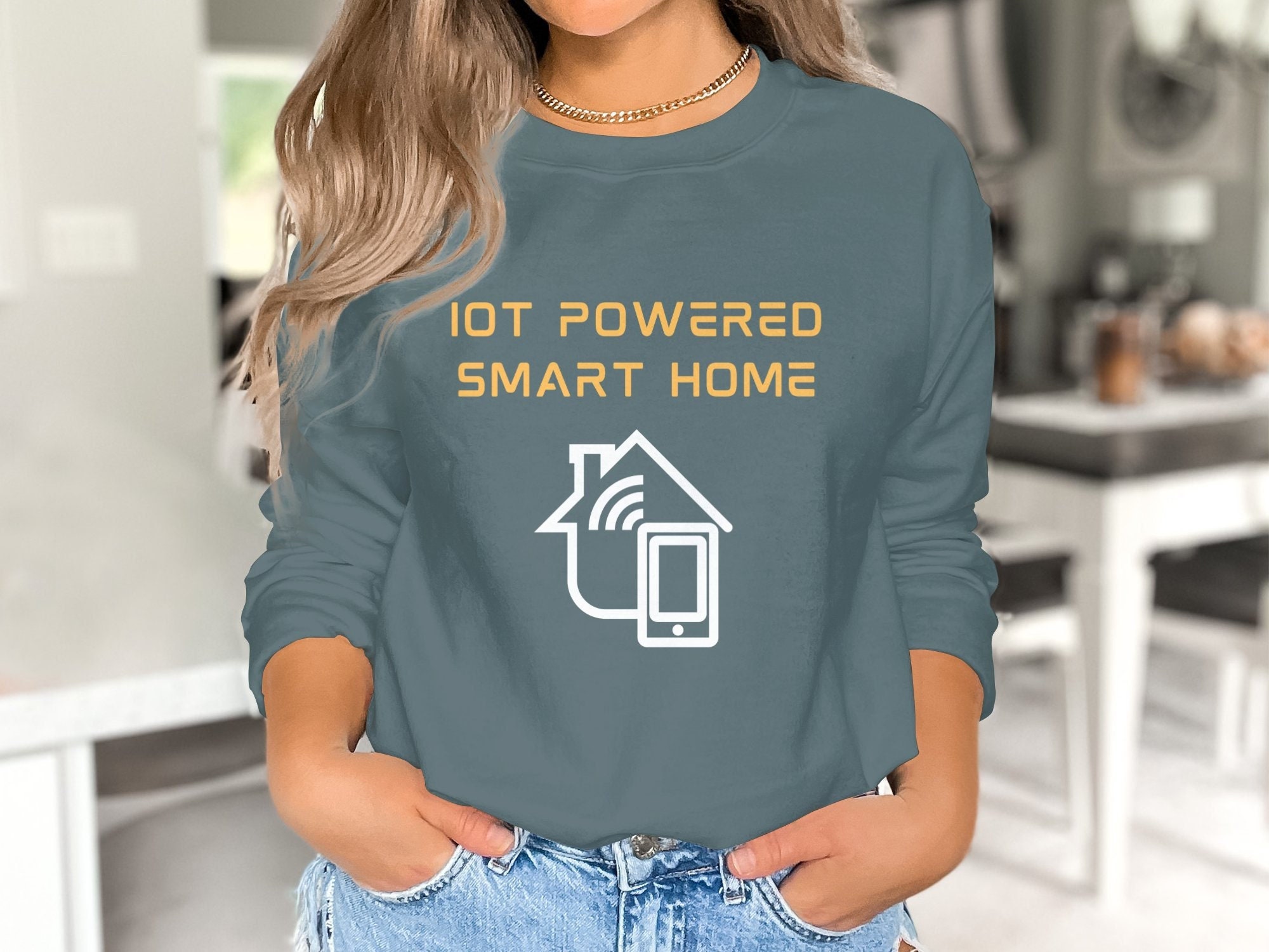 IOT Powered Smart Home, Nerd Gift Tshirt for Geeks, Home Automation ...