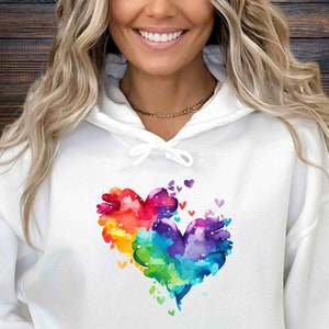 Cute Valentines Heart Hoodie / Sweatshirt