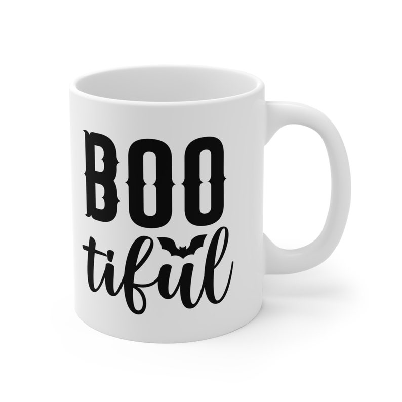 Idée de cadeau de tasse Spooky Boo-tifully Cute pour elle Tasse à thé en céramique d'Halloween de 11 oz, maman de café, amateur de thé, tasse à chocolat Cadeau d'automne parfait image 5