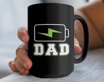 Papà Power Mug, Tazza papà, Regalo papà, Tazza caffè papà, Regalo per papà, Regali papà divertenti, Regalo festa del papà, Miglior papà mai tazza