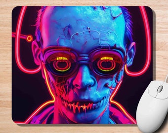 CyberPunk Zombie Mouse Pad Aesthetic Room Decor Non-Slip Mousepad Cute Zombie Decor Desk Mat Home Office Decor Accessories Gaming STEM Gift