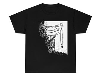 Unisex Inverted Skull & Jewels  Tee