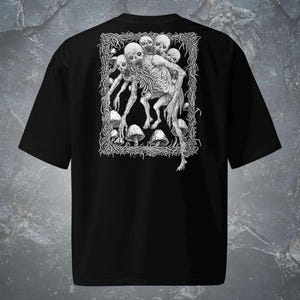 Nightmare Spawn Oversized Tee – Horror Monster T-Shirt, Gothic Grunge Streetwear, Dark Aesthetic Fashion by Wicked Dark