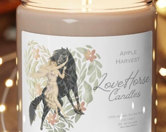 LoveHorse Aromatherapy Soy Candle: Relaxing Scented Candle for Horse Lovers