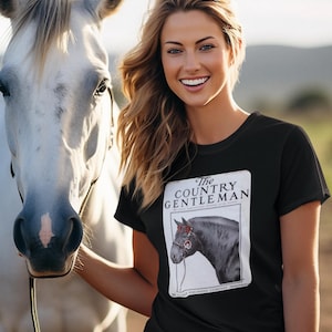 Vintage Equestrian Magazine Cover T-shirt #7, Horse Lovers Gift, Equestrian Apparel