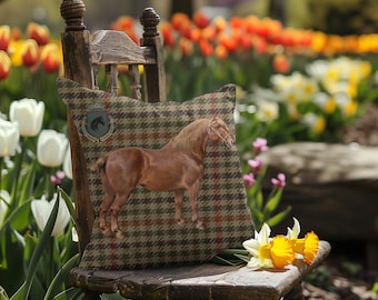 Working Horse Vintage Art Pillow Cover