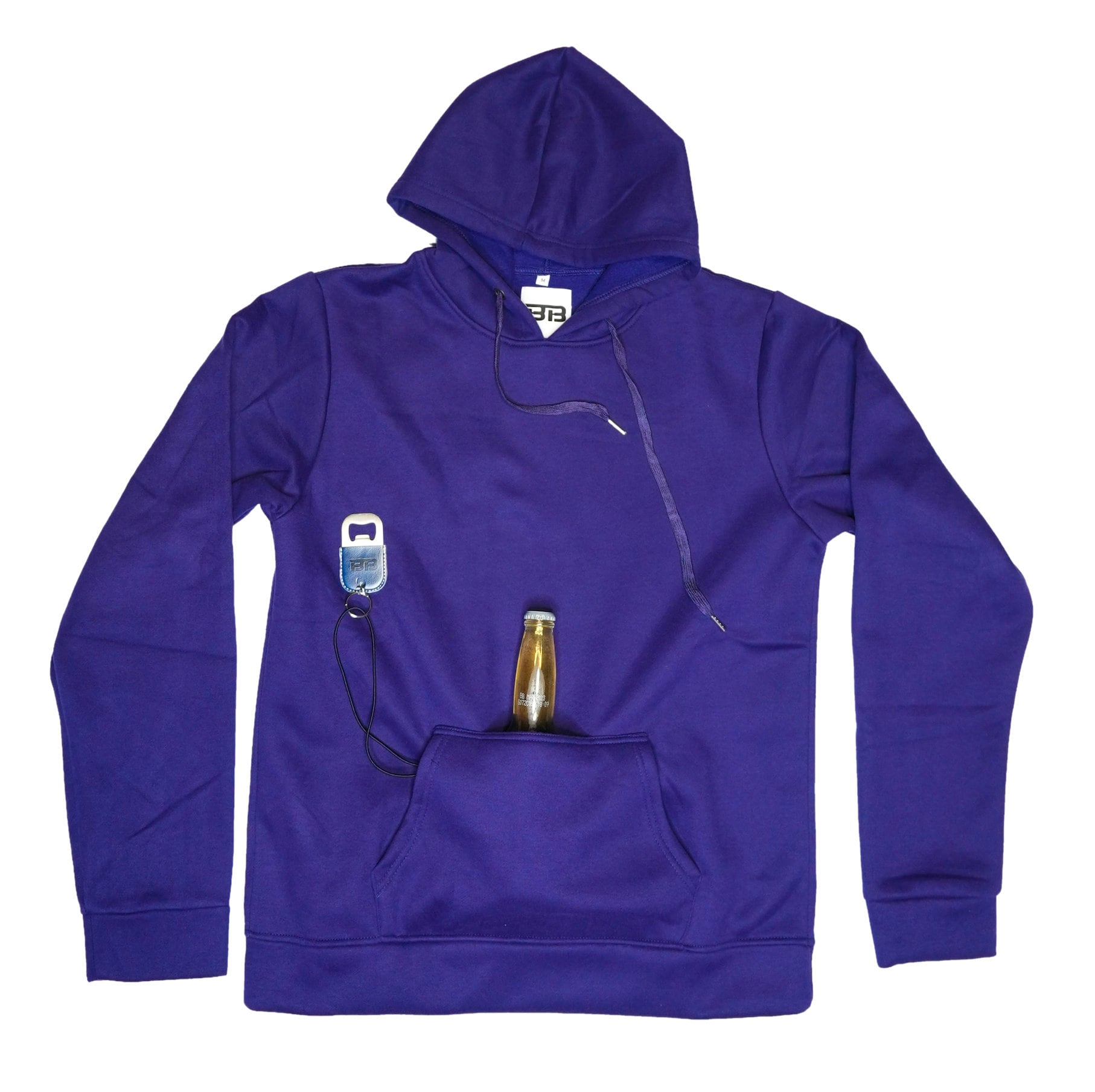 Tailgate Hoodie : Hooded Sweatshirt w/ Beverage Holder & Bottle Opener –