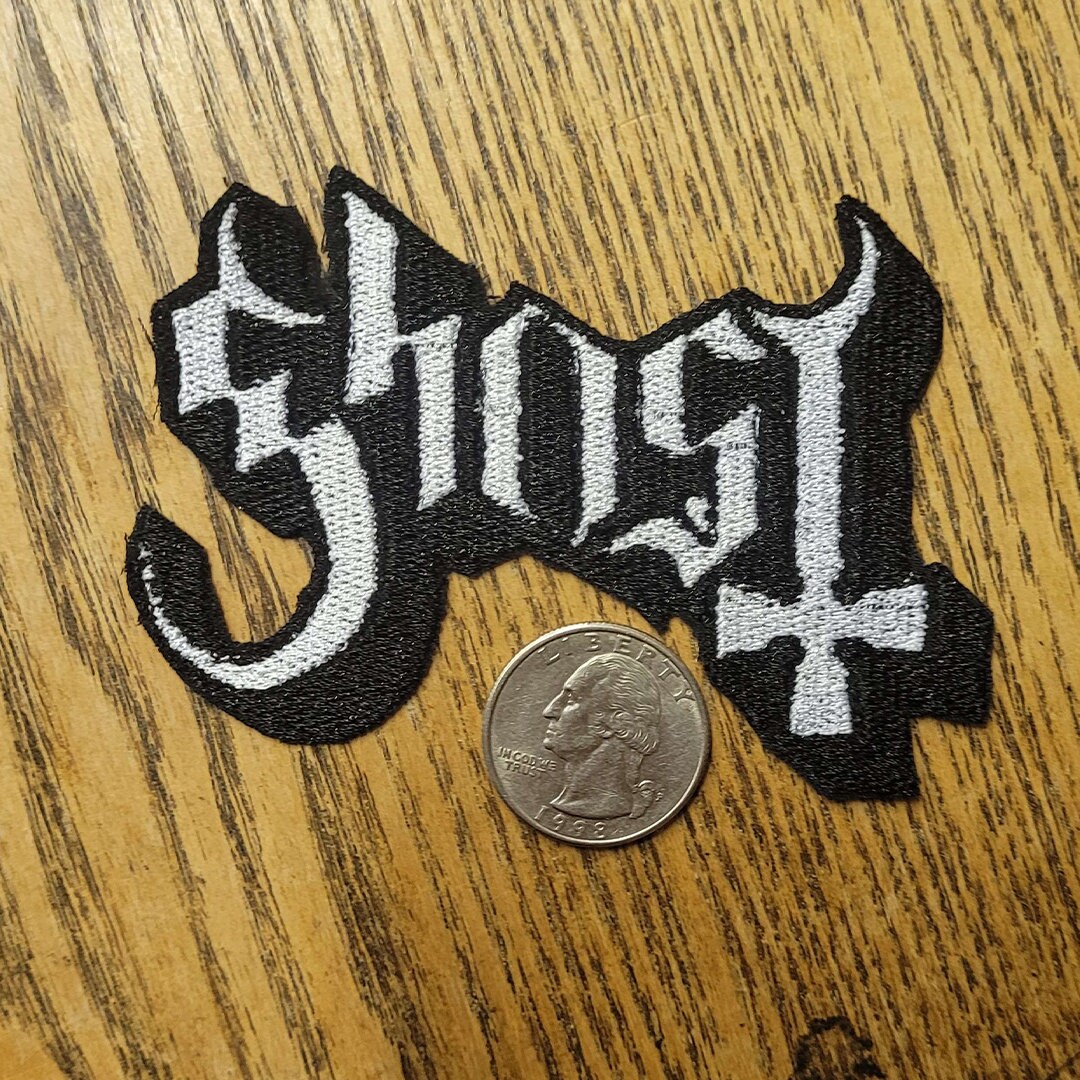 Ghost Band Logo Embroidered Patch IRON ON 3 sizes Heavy Metal Psychedelic
