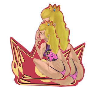 Sports Princess Peach 5&quot; Sticker