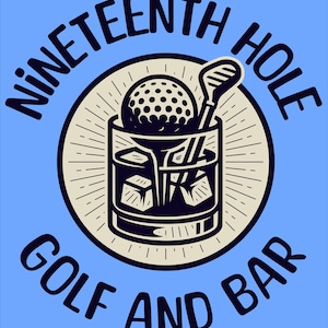 Unisex Golf Bar T-Shirt,  Vintage Golf Apparel, , Gift for Golf Lovers, 19th Hole Shirt,