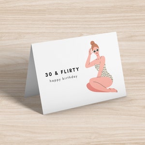 cartão de aniversário de 30 anos