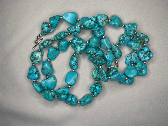 Turquoise Necklace Natural Gemstone Jewelry
