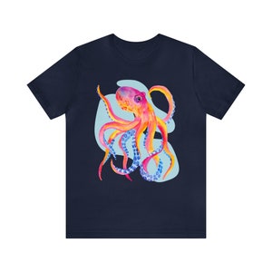Vibrant Octopus Unisex Short Sleeve Tee