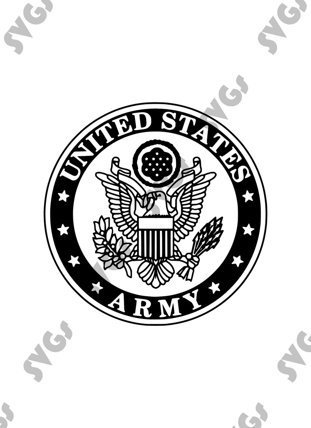 US Army Military Logo Svg, Jpg, Png Crafting Images - Etsy