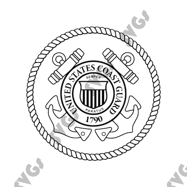 US Coast Guard Military Logo | svg, jpg, png Crafting Images