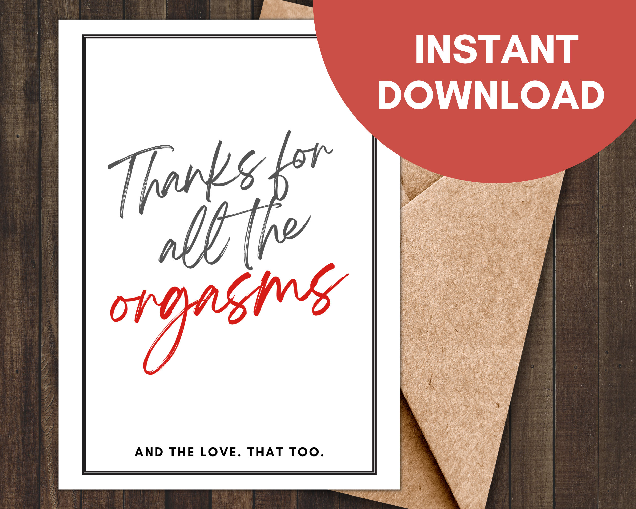 Thanks For All The Orgasams