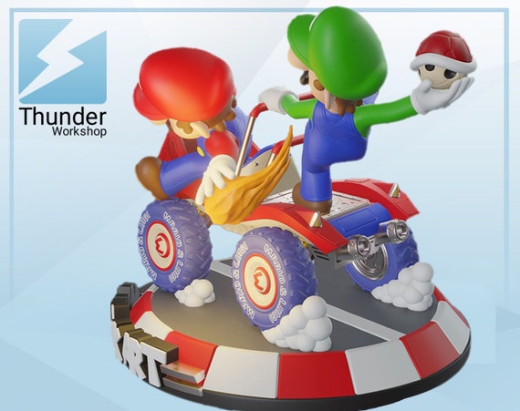 マリオカート ダブルダッシュ像 - 3D プリント可能な像 - サンダー