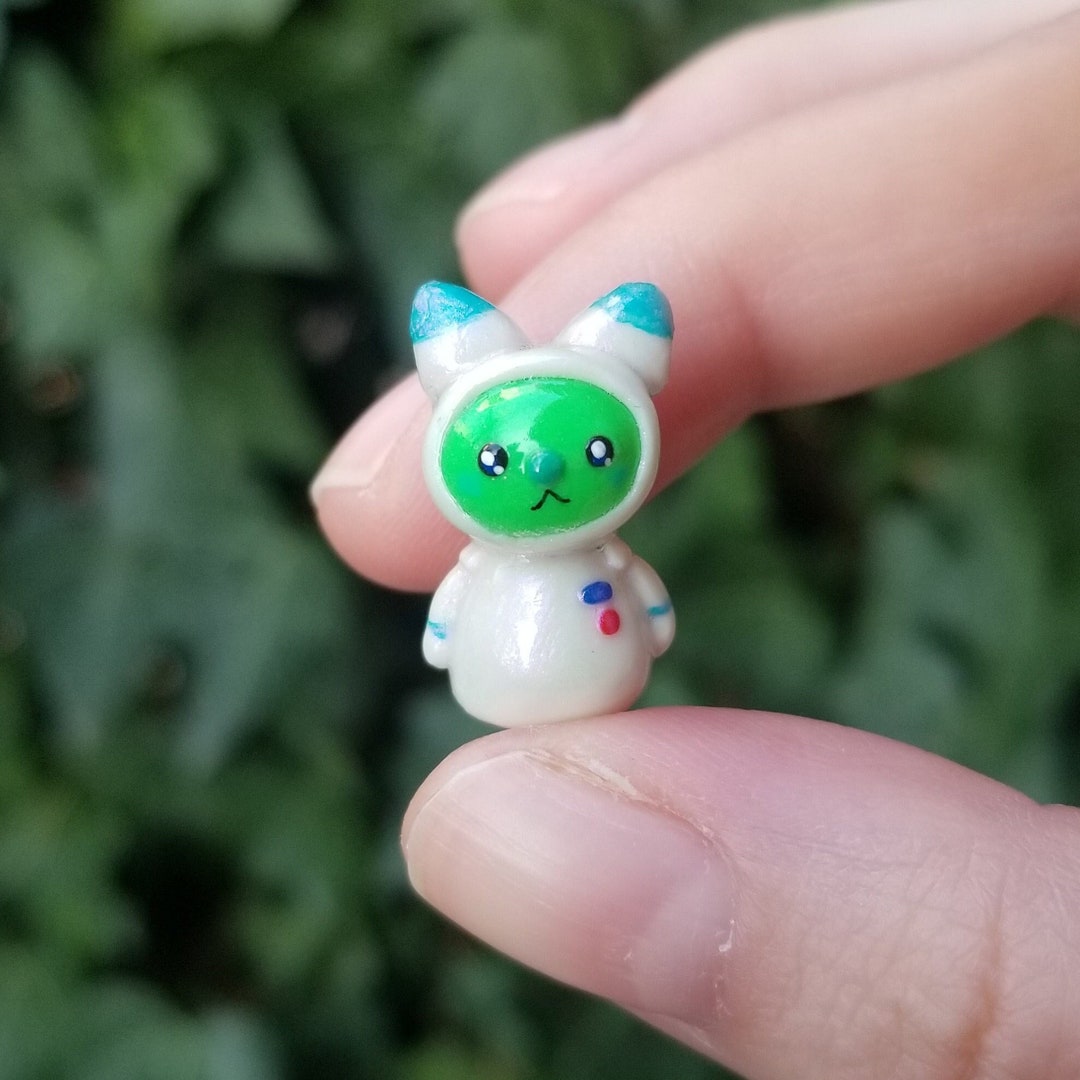 Astronaut Alien Kitten Handmade Clay Figurine - Etsy