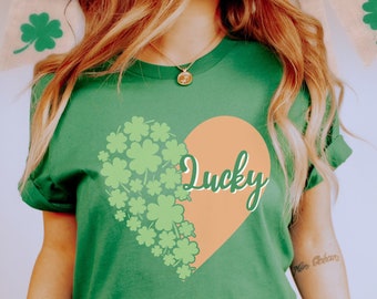 Retro Shamrock St. Patrick's Day Shirt, Lucky Irish Clover