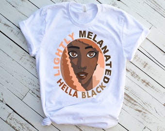 Melanated Afro Woman Shirt, Black Girl Magic Tee