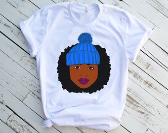 Afro Woman Melanin T-shirt, Black History Month Tee