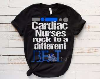 Cardiac Nurse T-Shirt, 'Different Beat' RN Gift
