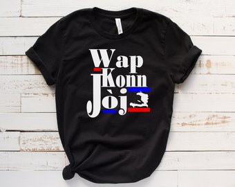 Haitian Pride T-Shirt, Creole Slogan, Haitian Flag