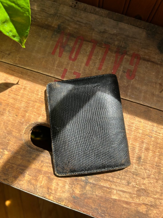 Vintage Gucci men's leather bifold wallet with money… Gem