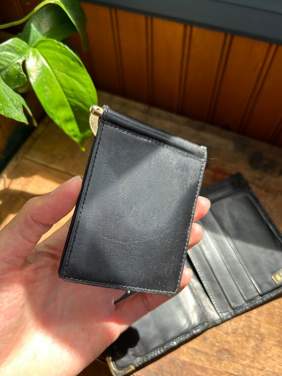 Vintage Gucci men's leather bifold wallet with money… Gem